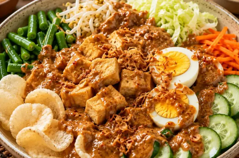 Gado Gado met Zelfgemaakte Pindasaus