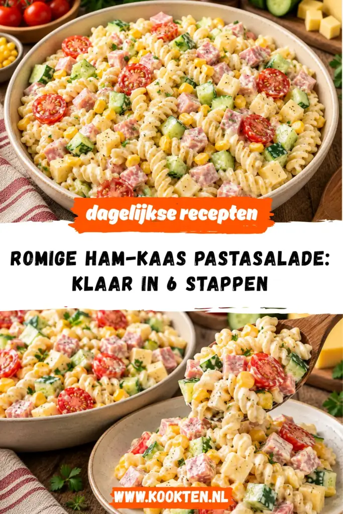 ROMIGE HAM-KAAS PASTASALADE receptfoto van het gerecht