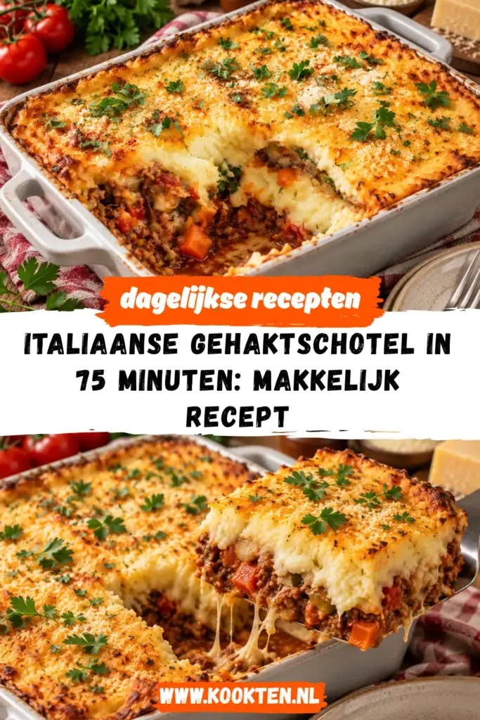 Italiaanse gehaktschotel receptfoto van het gerecht