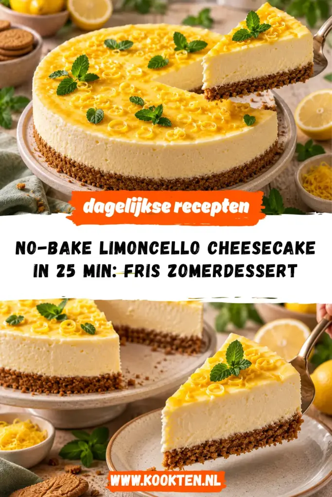 no-bake limoncello cheesecake receptfoto van het gerecht