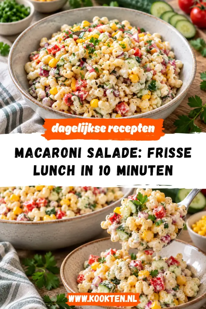 macaroni salade receptfoto van het gerecht