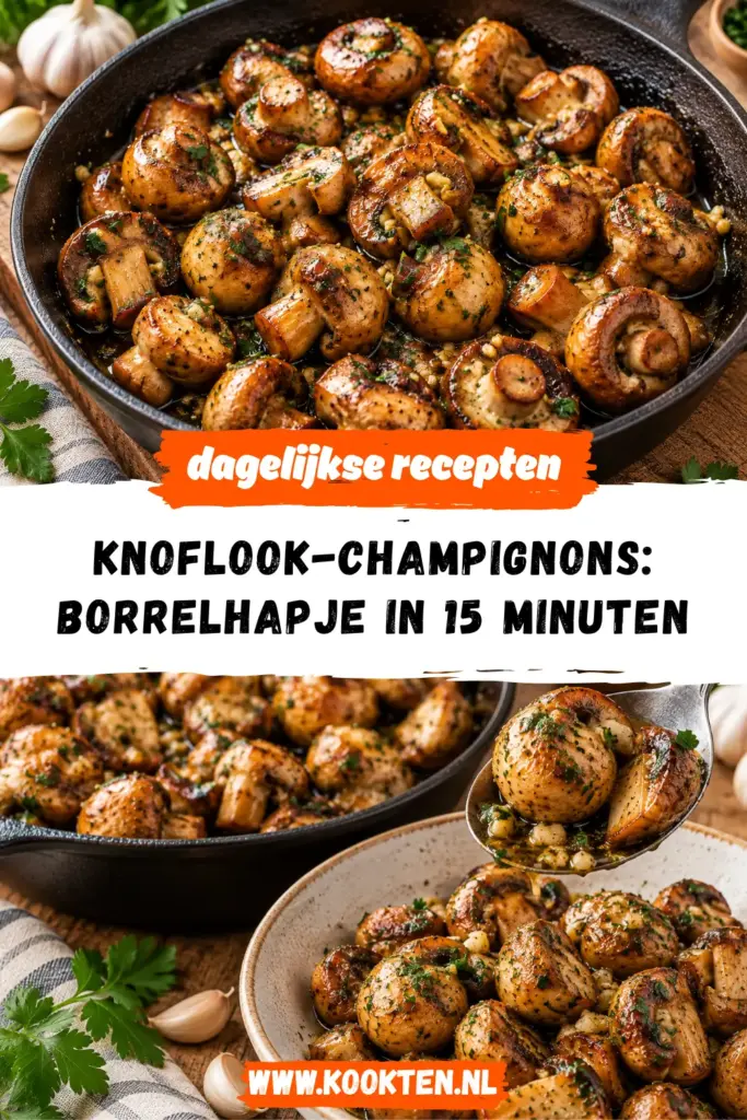 knoflook-champignons receptfoto van het gerecht