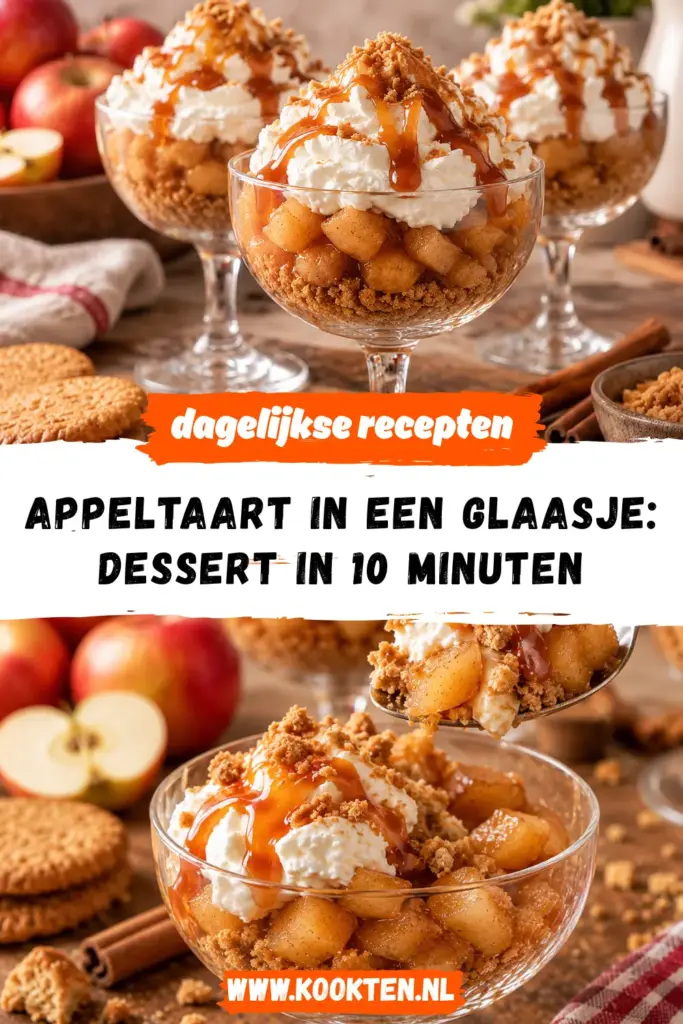 appeltaart in een glaasje receptfoto van het gerecht
