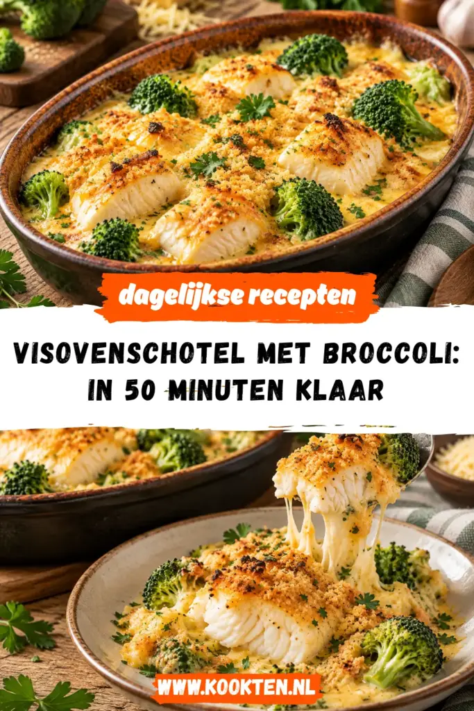 visovenschotel met broccoli receptfoto van het gerecht