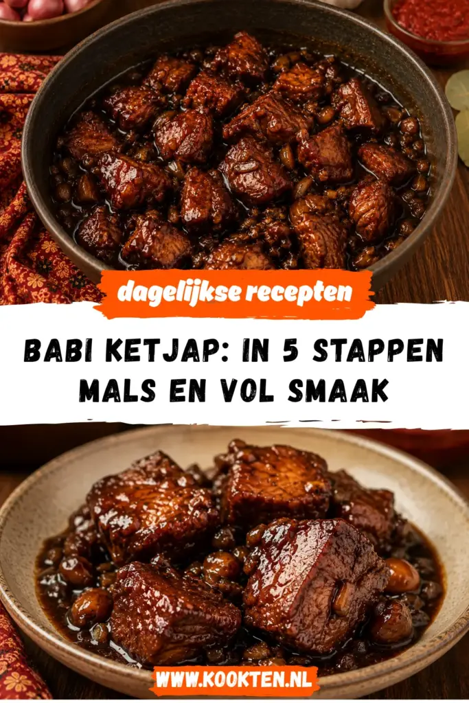 BABI KETJAP met malse hamlappen in glanzende ketjapsaus