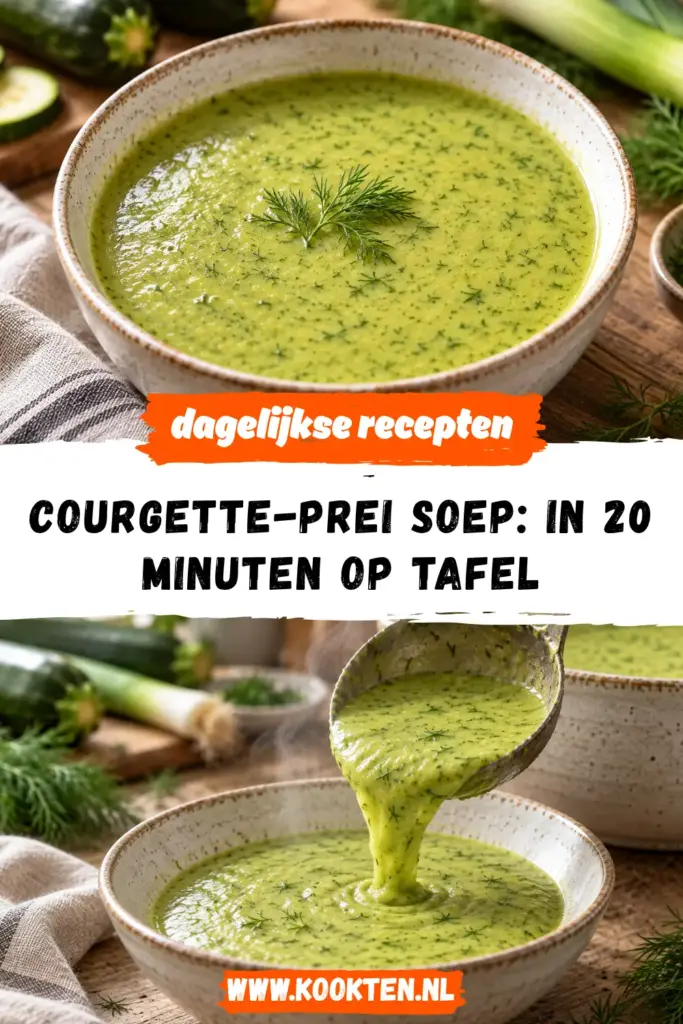courgette-prei soep receptfoto van het gerecht