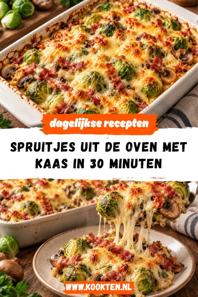 spruitjes uit de oven met kaas receptfoto van het gerecht