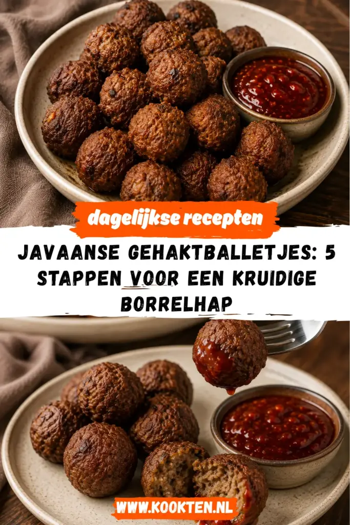 JAVAANSE GEHAKTBALLETJES receptfoto van het gerecht