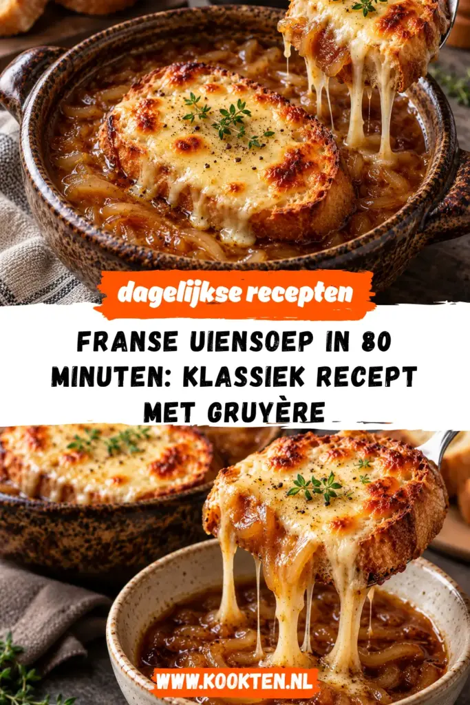 Franse uiensoep receptfoto van het gerecht