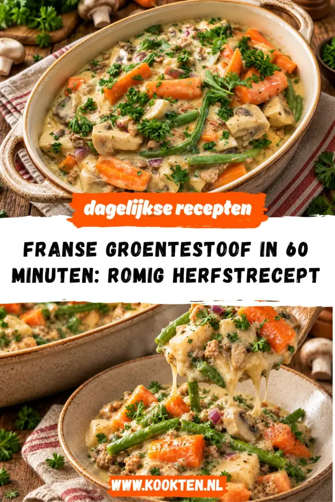 Franse groentestoof receptfoto van het gerecht