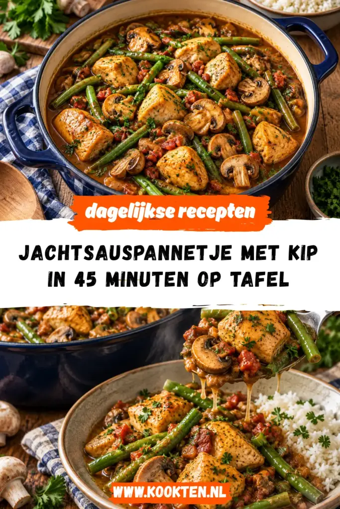 jachtsauspannetje met kip receptfoto van het gerecht