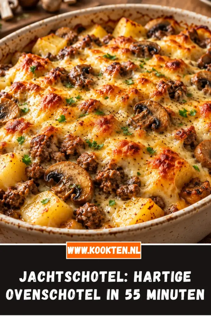 jachtschotel van dichtbij op het bord