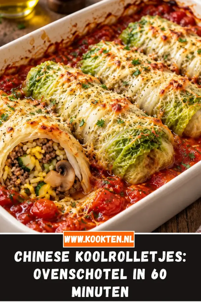 Chinese koolrolletjes van dichtbij op het bord