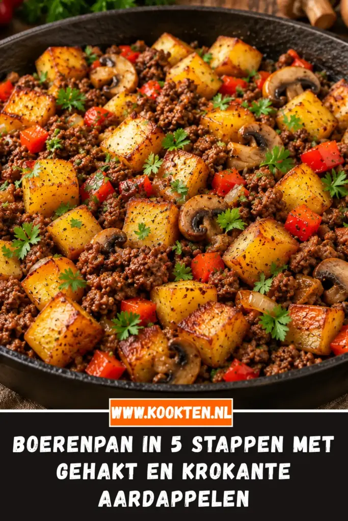 BOERENPAN van dichtbij op het bord